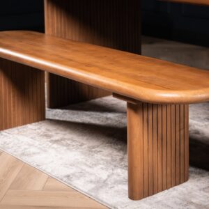 Solid Mango Wood Dining Bench 160 cm â€“ Como Natural